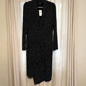 NWT J. Jill V-neck midi polka dot dress